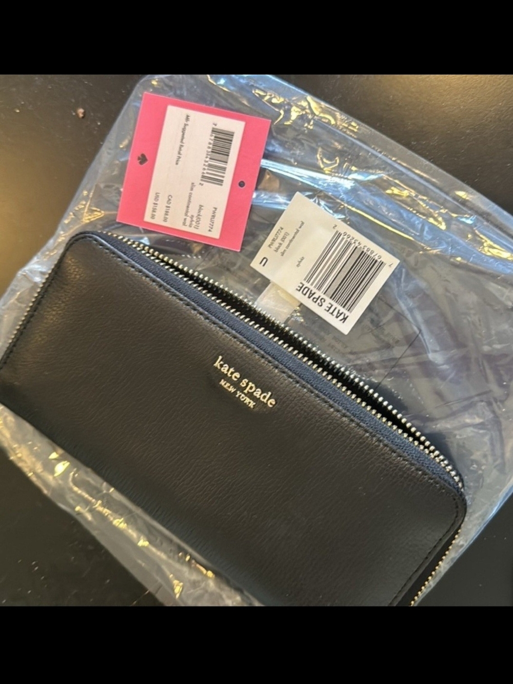 Kate Spade New York Black Zip Wallet